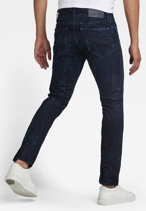 G-STAR - 3301 Slim selvedge - worn in bleak