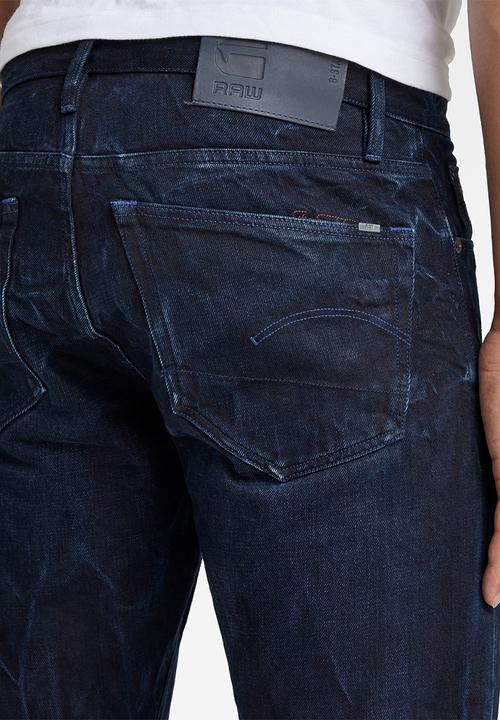 G-STAR - 3301 Slim selvedge - worn in bleak