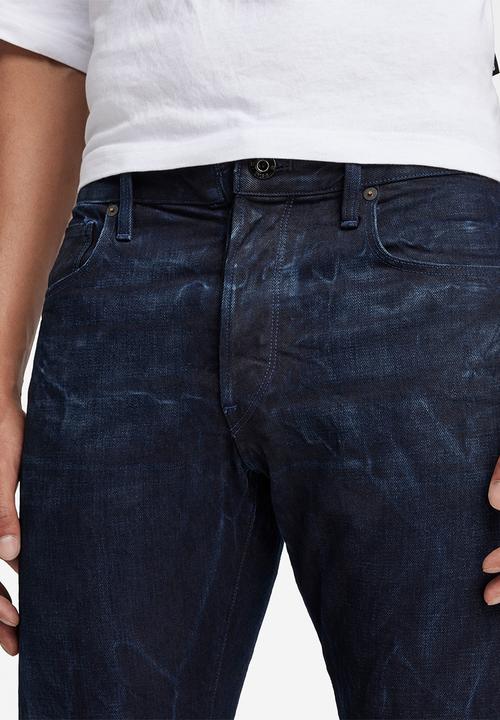 G-STAR - 3301 Slim selvedge - worn in bleak