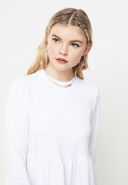 Blake - Tiered mini dress - white 