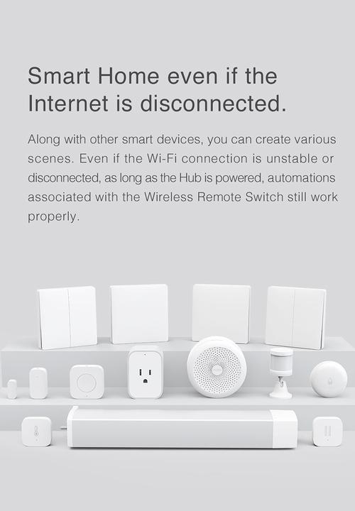 Aqara - Wireless remote double rocker switch - white