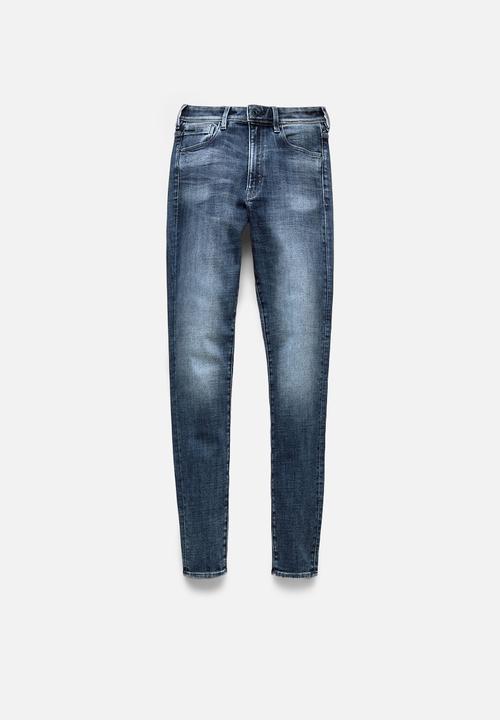 G-STAR - Kafey ultra high skinny - faded baltic sea