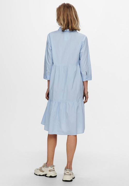 Jacqueline de Yong - Ulle 3/4 maxi dress - cashmere blue
