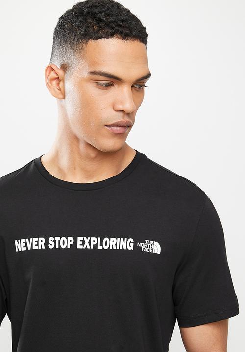 The North Face - Mens short sleeve open gate tee - black