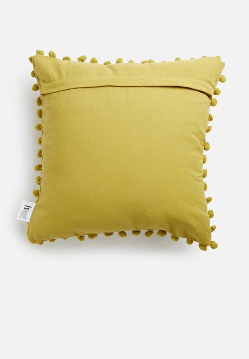 Sixth Floor - Pampa velvet cushion cover - mustard