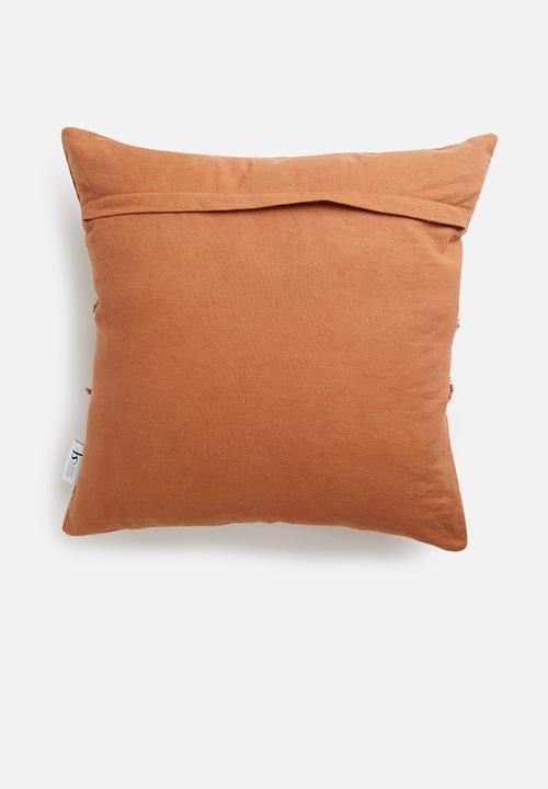 Sixth Floor - Maya tufted cushion cover - rust