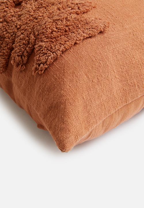 Sixth Floor - Maya tufted cushion cover - rust