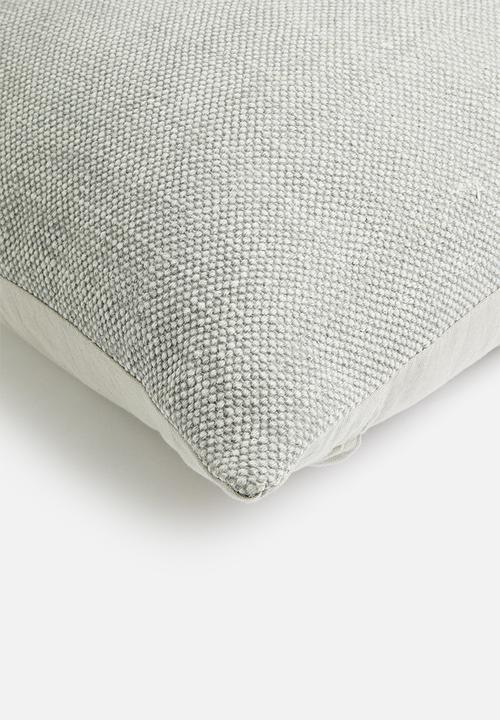 Sixth Floor - Stonewashed canvas cushion cover - grey