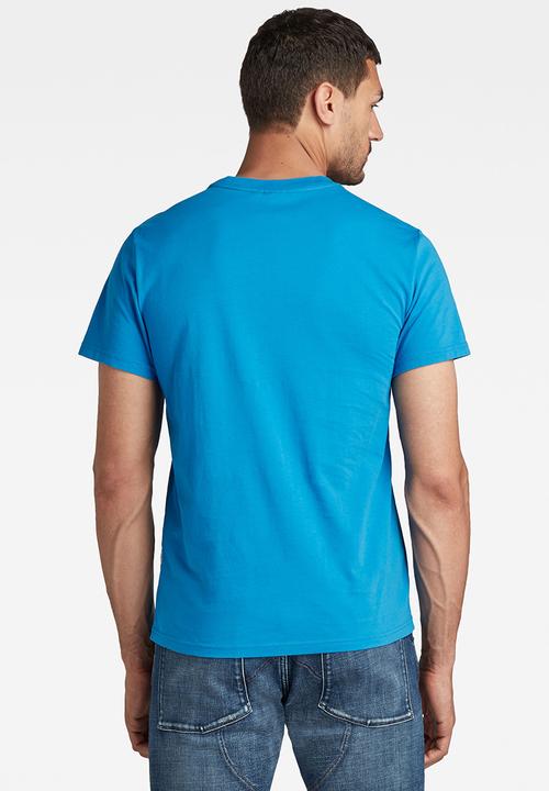 G-STAR - Originals logo T-shirt - pop blue