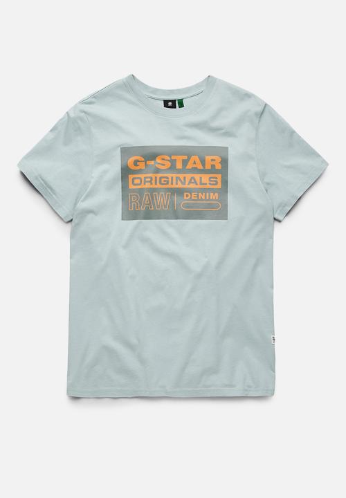 G-STAR - Originals logo T-shirt - synthetic blue