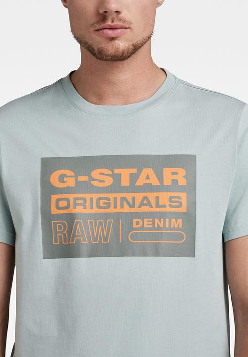 G-STAR - Originals logo T-shirt - synthetic blue