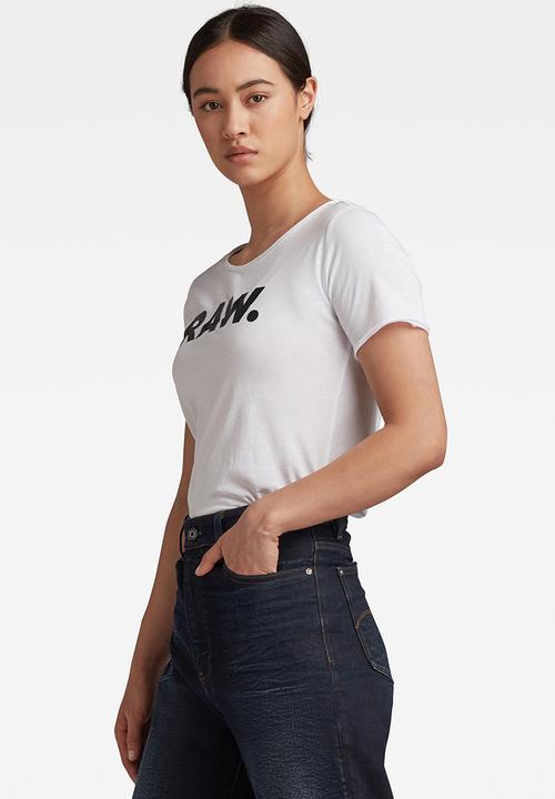 G-STAR - Raw. slim graphic - white