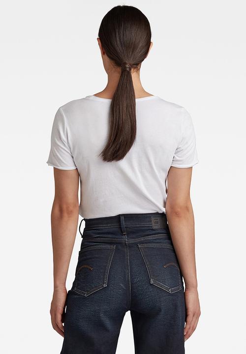 G-STAR - Raw. slim graphic - white