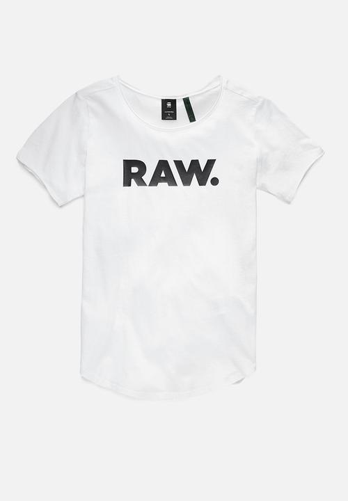 G-STAR - Raw. slim graphic - white
