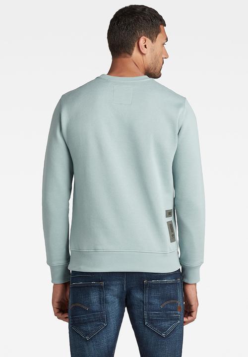 G-STAR - Original label R sweater - synthetic blue