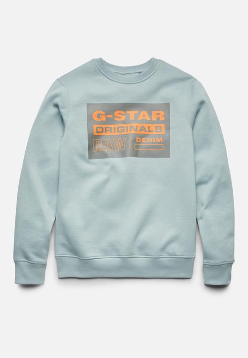 G-STAR - Original label R sweater - synthetic blue