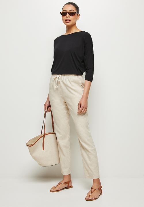 edit - Bamboo boxy tee - black