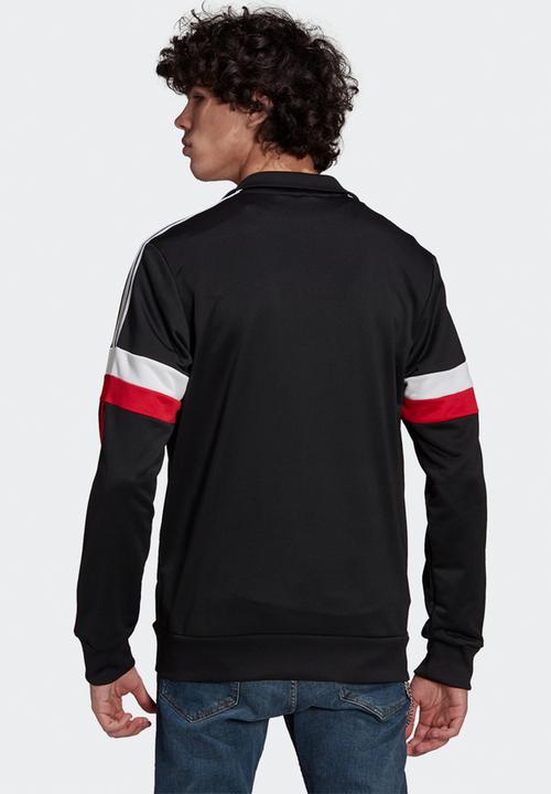 adidas Performance - MANCHESTER UNITED 3-STRIPES TRACK TOP - black