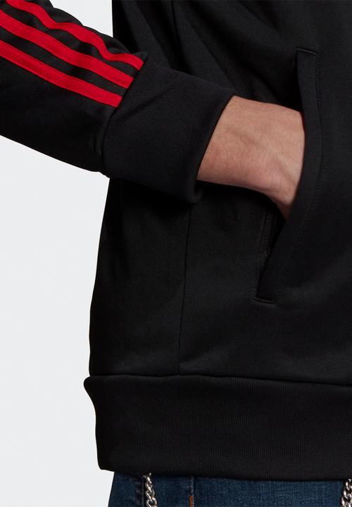 adidas Performance - MANCHESTER UNITED 3-STRIPES TRACK TOP - black