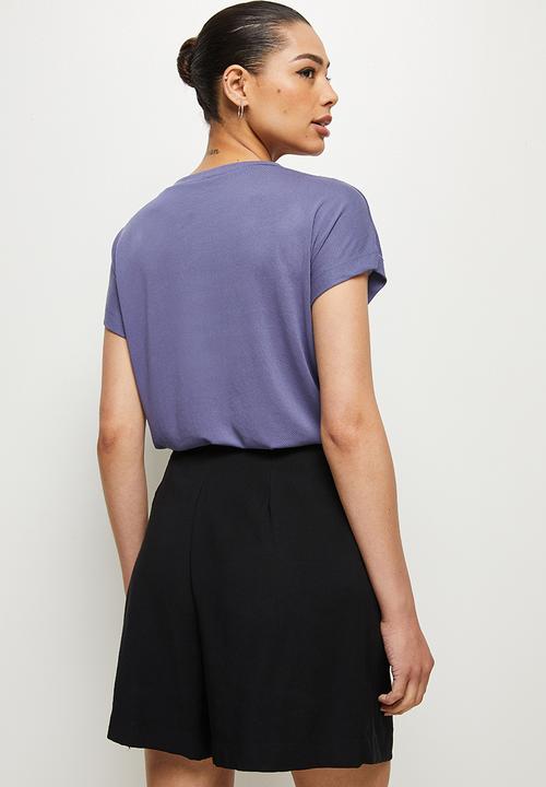 edit - Modal boxy washed tee - indigo