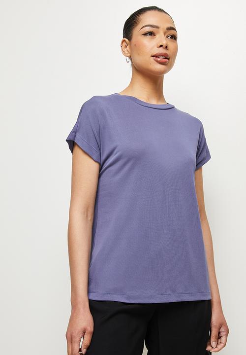 edit - Modal boxy washed tee - indigo