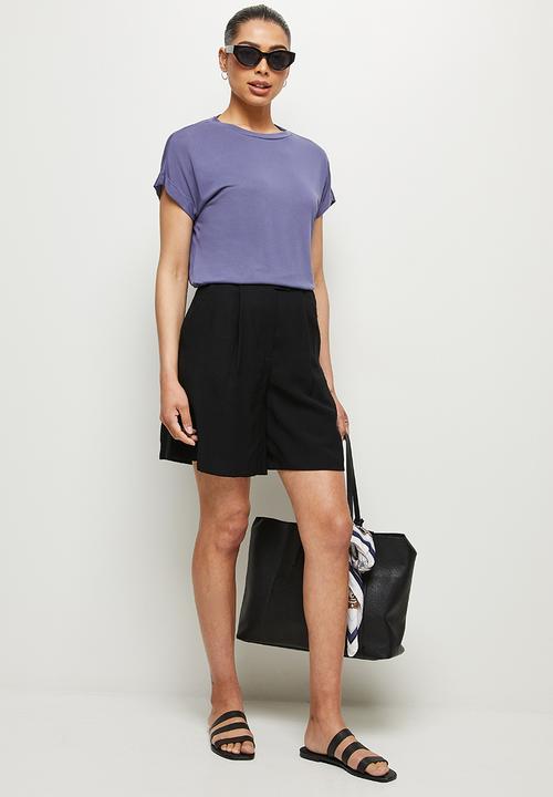 edit - Modal boxy washed tee - indigo