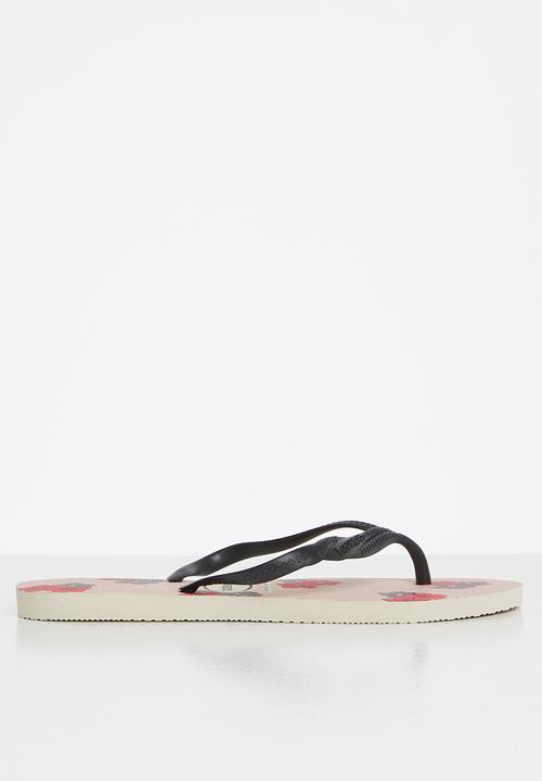 Havaianas - Fantasia romantica - beige & black