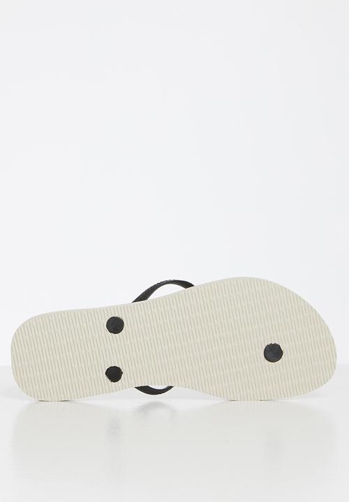 Havaianas - Fantasia romantica - beige & black