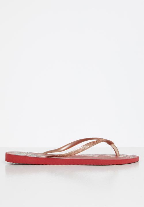 Havaianas - Slim organic - apache red & rose gold