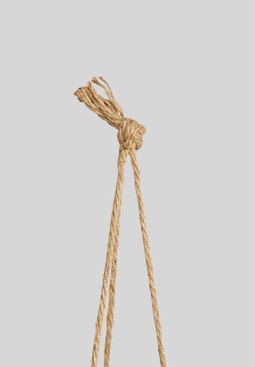 Grey Gardens - Diamond shape hanging planter - white