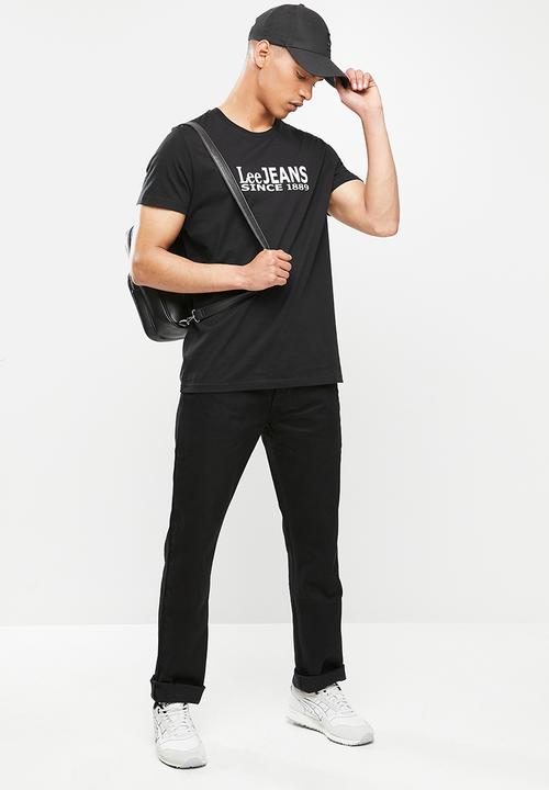 Lee  - Brooklyn regular straight leg jeans - black