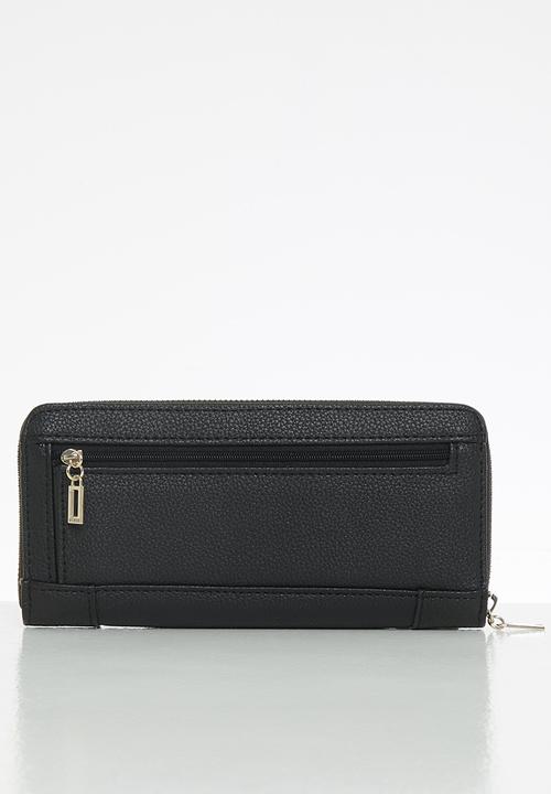 GUESS - Naya slg large zip around - black