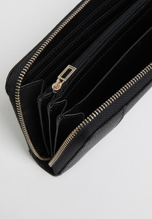 GUESS - Naya slg large zip around - black