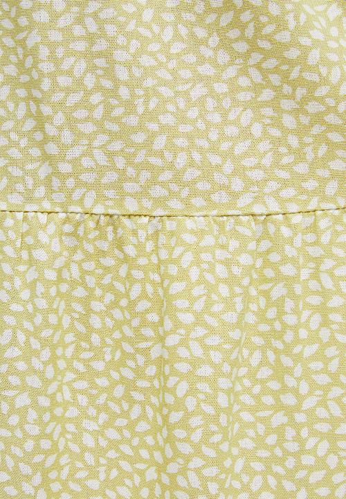 MILLA - Tiered maxi skirt - lime & white