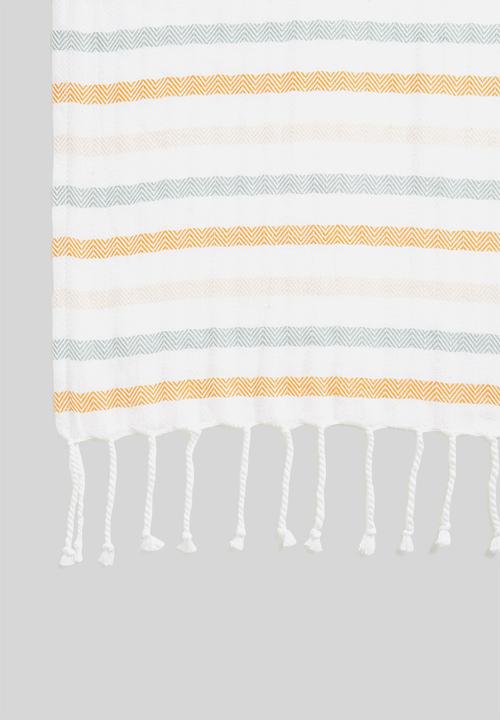Linen House - Hammam towel - whitehaven marigold