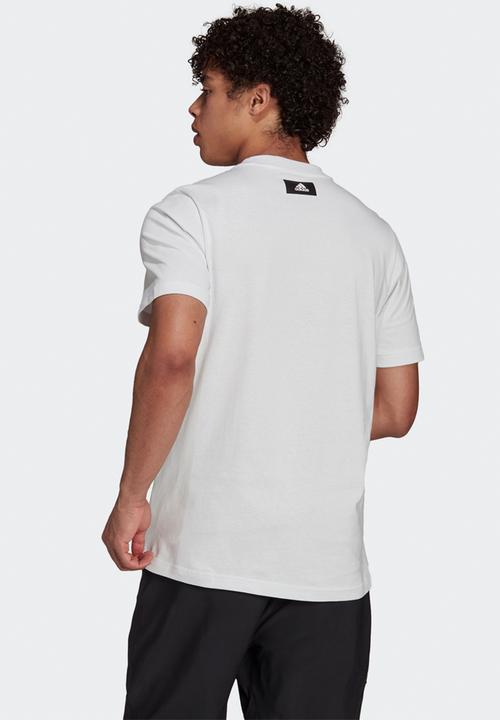adidas Performance - Future blk tee - crystal white