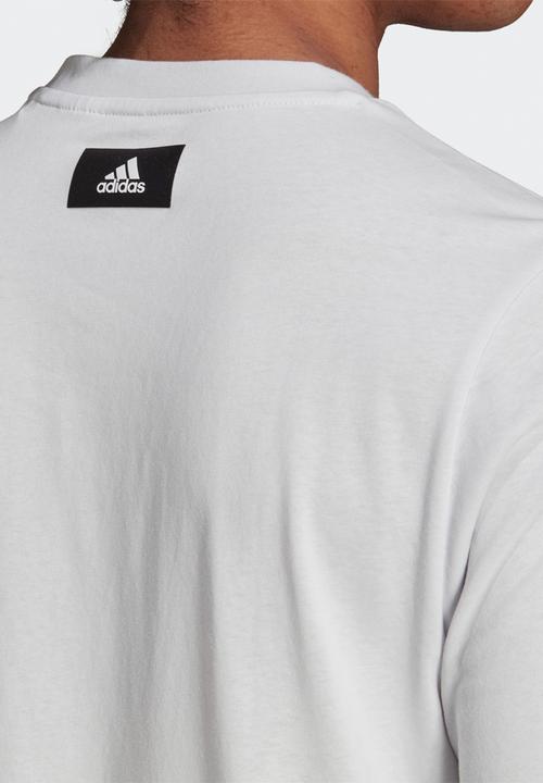 adidas Performance - Future blk tee - crystal white
