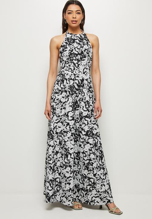 MILLA - Open back halter maxi dress