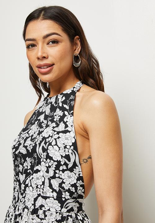 MILLA - Open back halter maxi dress