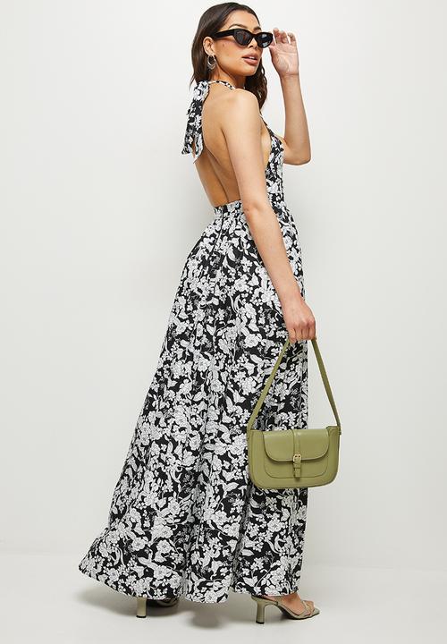 MILLA - Open back halter maxi dress