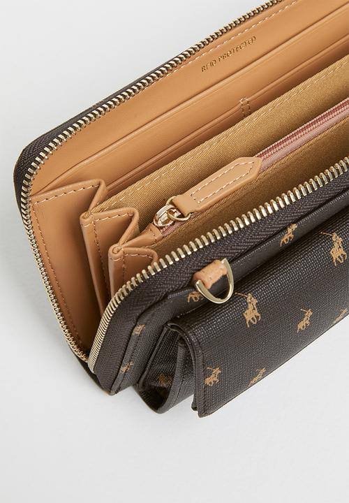 POLO - Polo iconic phone sling - brown