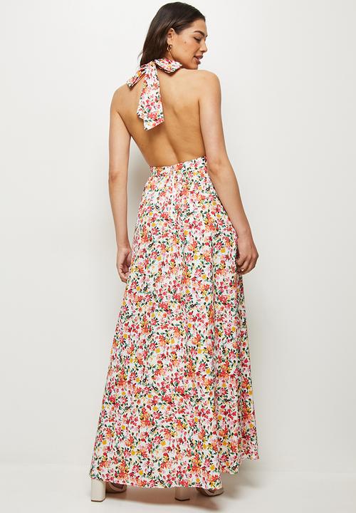 MILLA - Open back halter maxi dress - multi 