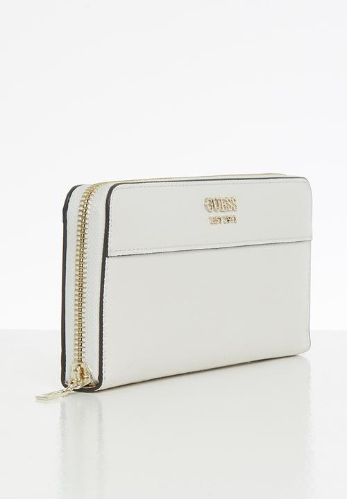 GUESS - Katey slg large zip around - stone