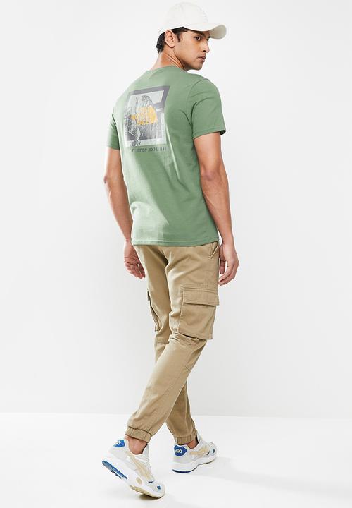 The North Face - Mens new climb tee - laurel wreath green