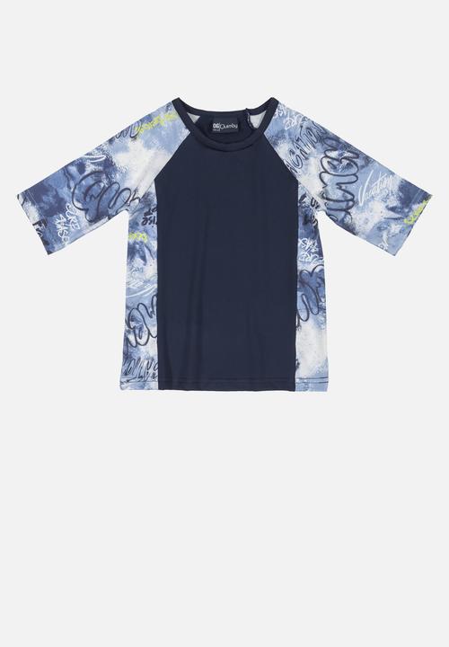 Quimby - T-shirt & bermuda swimset - dark blue