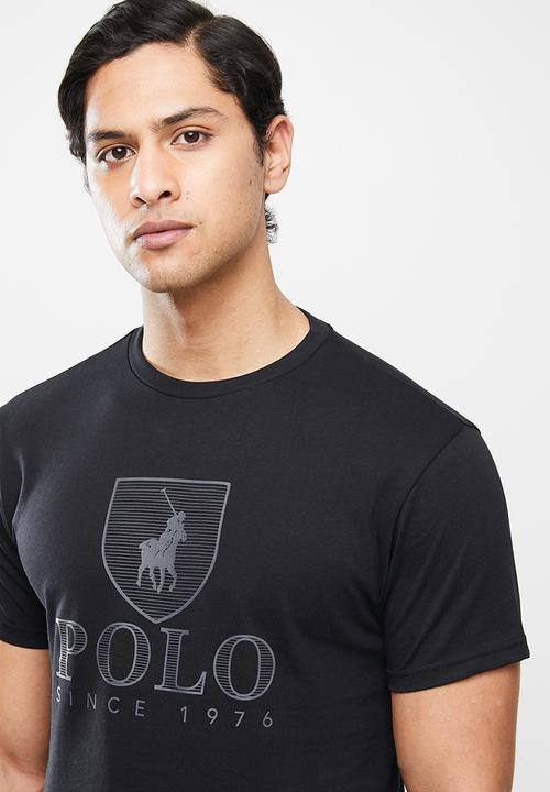 POLO - Cory crest short sleeve tee - black