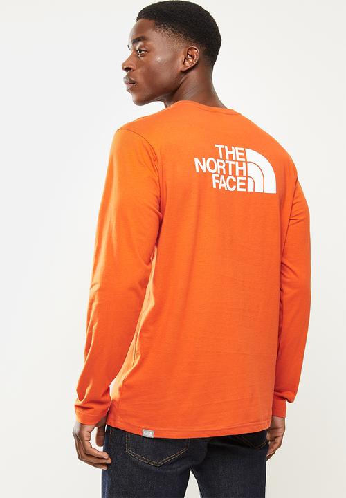 The North Face - Long sleeve easy tee - burnt orange