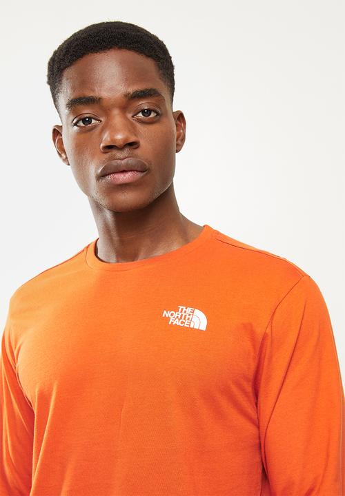 The North Face - Long sleeve easy tee - burnt orange