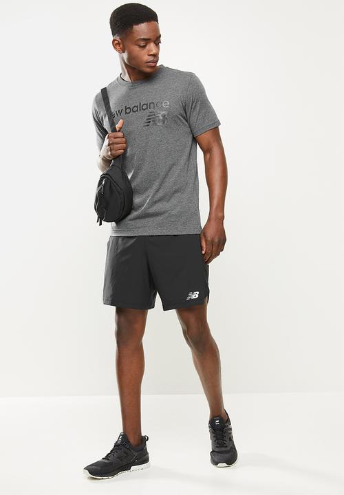 New Balance  - Tenacity 7in short print - black
