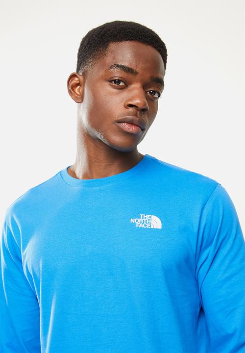 The North Face - Long sleeve red box tee - blue